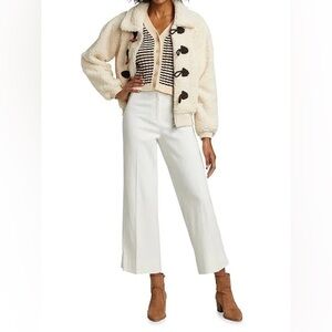 NWOT - THE GREAT. Faux Shearling Toggle Jacket Size 2 Medium